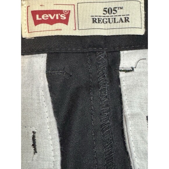 Levi’s 505 Boys Regular Fit Straight Leg Black Chino Pants Size 18 Kidcore NEW - Picture 2 of 8